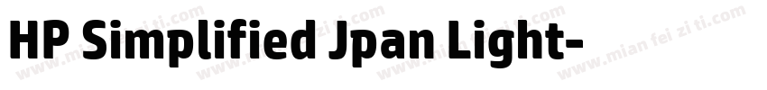 HP Simplified Jpan Light字体转换